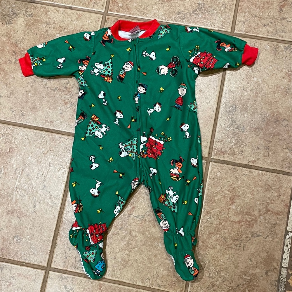 Pajama Gram Charlie Brown Christmas Onesie